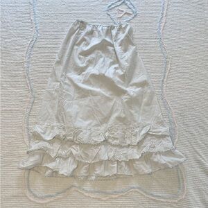 White Ruffled Skirt